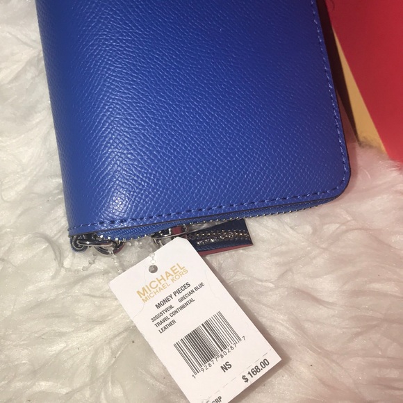 ‼️SALE NEW MK ‼️ MICHAEL KORS WALLET WRISTLET BLUE - Picture 6 of 8